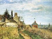 Camille Pissarro Pang plans scenery Schwarz oil